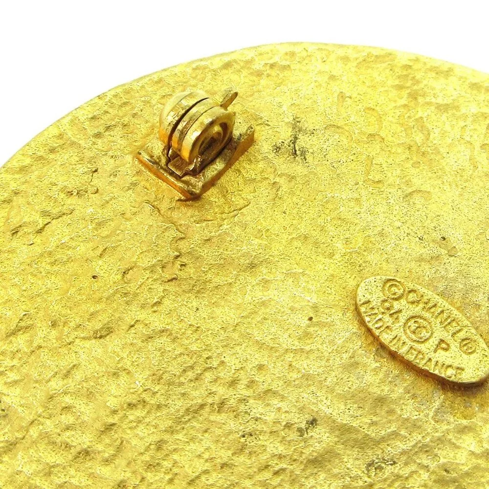 Chanel Medallion Brooch Pin Gold 94P 92604 - Picture 3 of 4